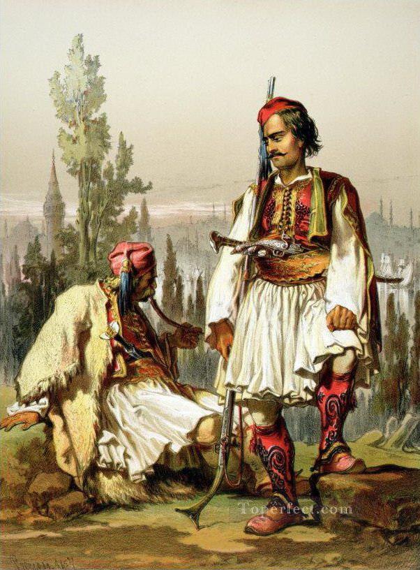Albanians Mercenaries in the Ottoman Army Amadeo Preziosi Neoclassicism Romanticism Oil Paintings